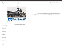 Tablet Screenshot of dirtracks.com